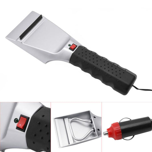 12V Electric Heated Ice Snow Windshield Scraper - Indigo-Temple