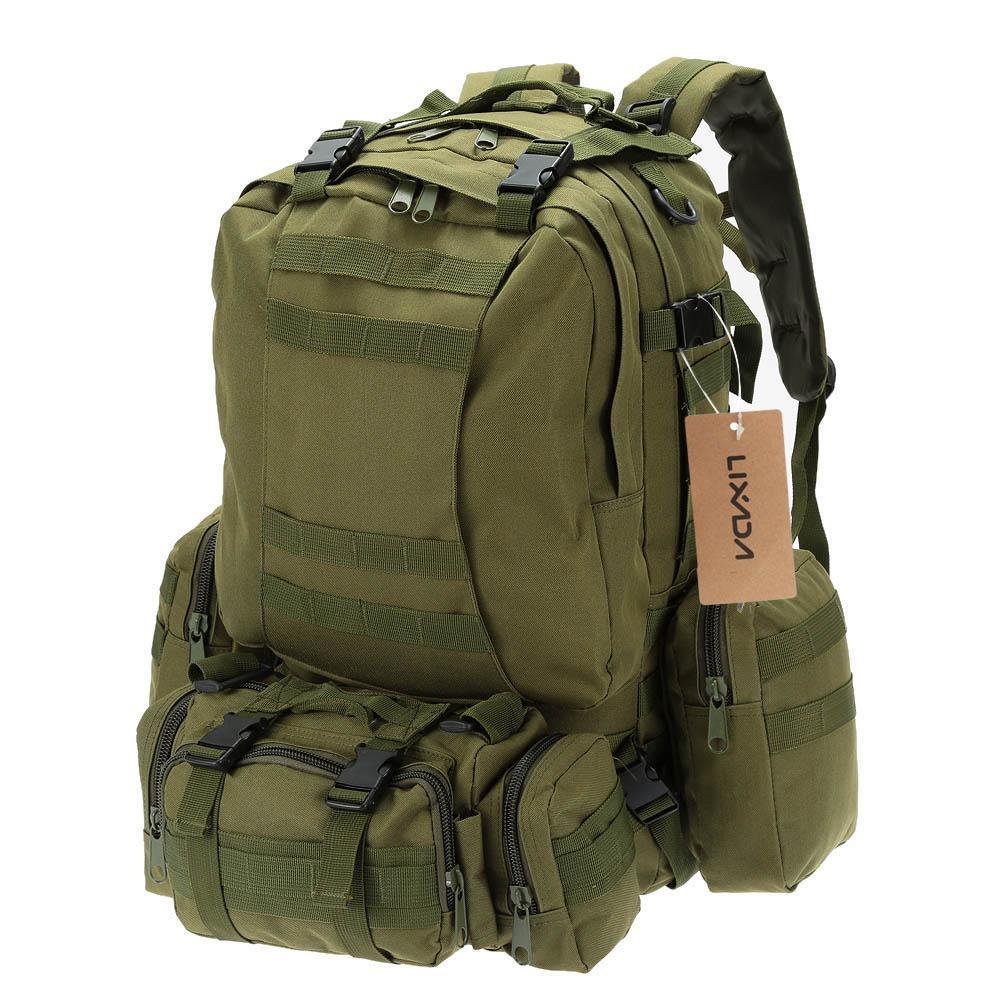3 in 1 Military Tactical Molle Backpack - Indigo-Temple
