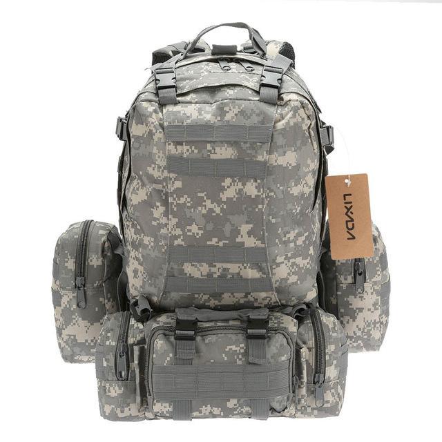 3 in 1 Military Tactical Molle Backpack - Indigo-Temple