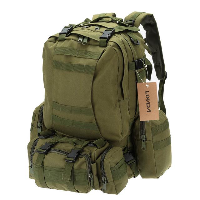 3 in 1 Military Tactical Molle Backpack - Indigo-Temple