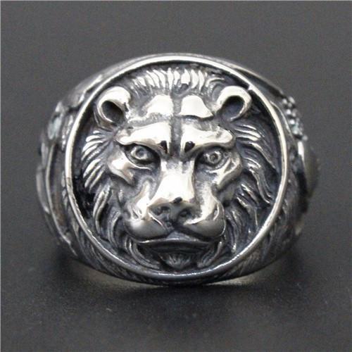 Lebre - Round Lion Ring - Indigo-Temple