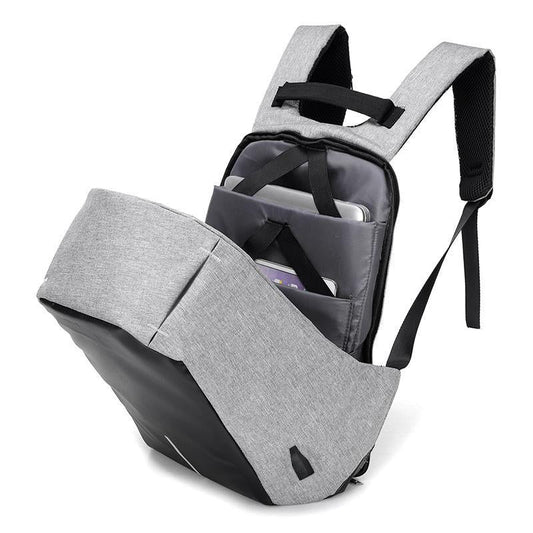 Premium USB Charge Anti Theft Backpack - Indigo-Temple