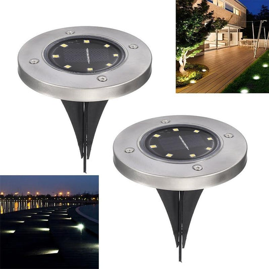SolarCharge™ Garden Ground Solar powered Light (2/4/8 pcs set) - Indigo-Temple