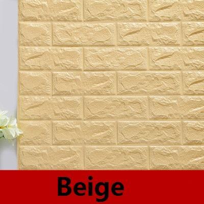 DIY 3D Waterproof Brick Wallpaper (2 pcs) - Indigo-Temple