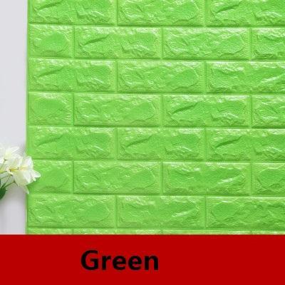 DIY 3D Waterproof Brick Wallpaper (2 pcs) - Indigo-Temple