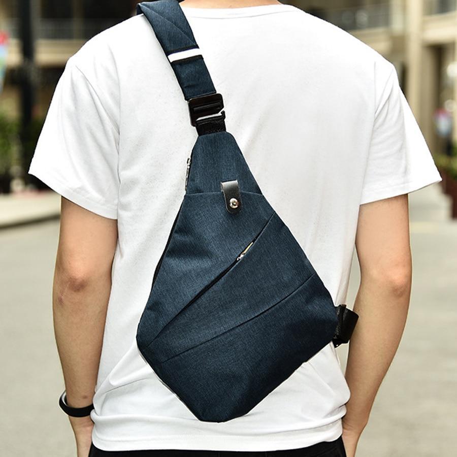 MR.YLLS™ Single-Strap Casual Sling Bag - Indigo-Temple
