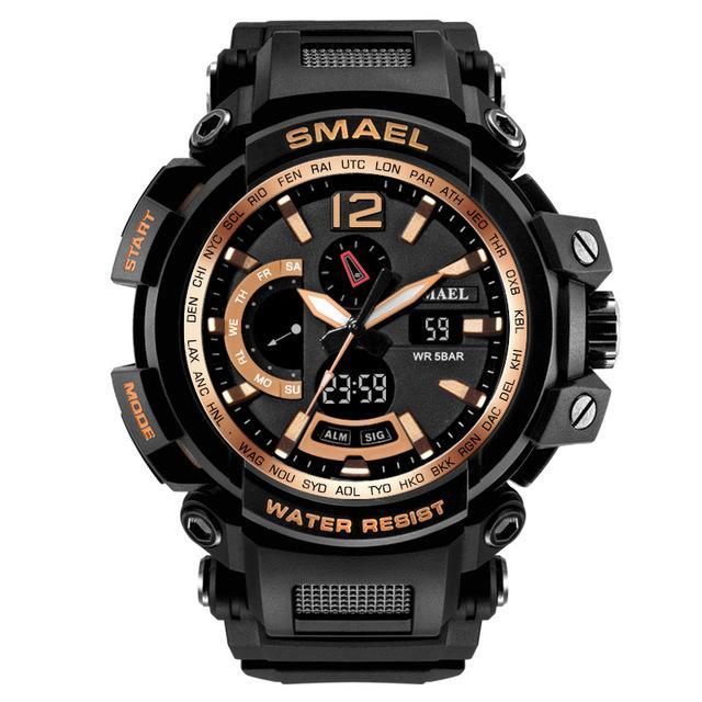 XI - 330 SMAEL™ Waterproof & Shockproof Tactical Watch - Indigo-Temple