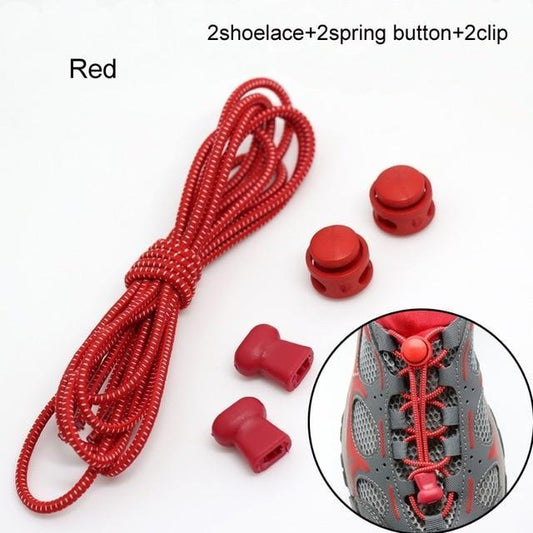 Elastic Locking Shoe Laces (2 sets) - Indigo-Temple