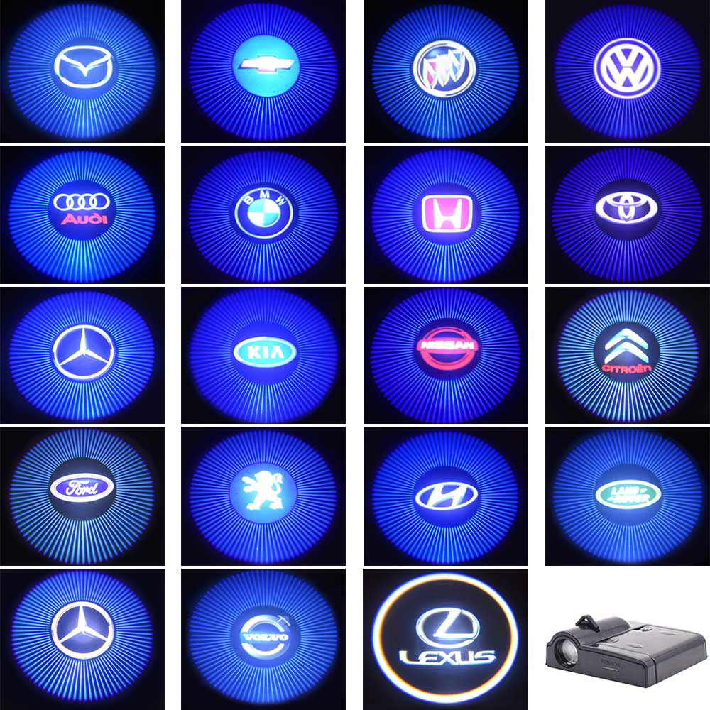 Car Door Led 3D Laser Logo Projector (2 pcs) - Indigo-Temple