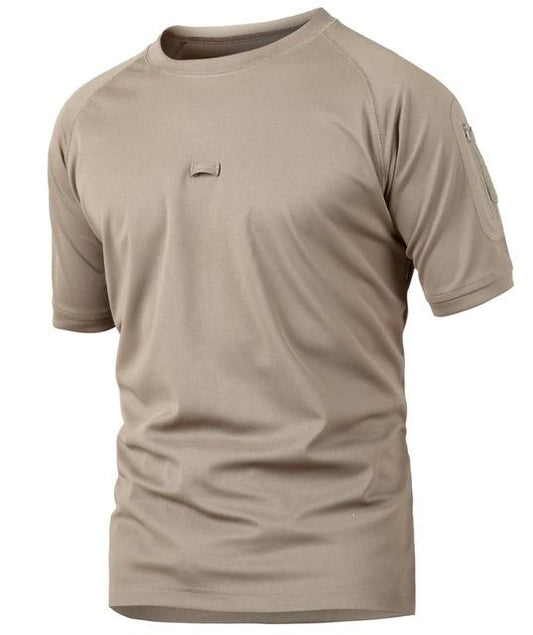 Summer Army Breathable Camo Military T-Shirt - Indigo-Temple