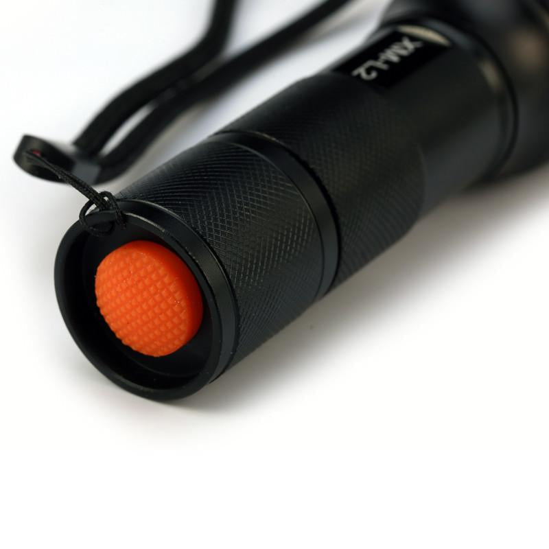 CREE XM-L2 Tactical LED Flashlight 4000 LM Zoomable - Indigo-Temple