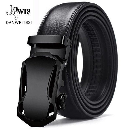 Smart Automatic Genuine Leather Belts For Men - Indigo-Temple