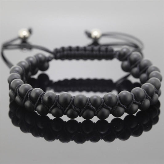 SHILA - Cuff Double Bracelet - Indigo-Temple