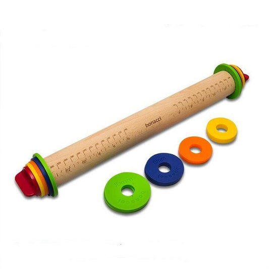 Adjustable Wooden Rolling Pin - Indigo-Temple