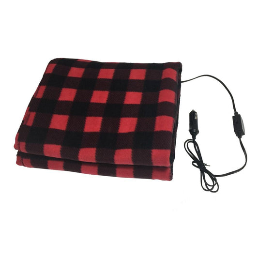 Car Powered Electric Heated Blanket - Indigo-Temple