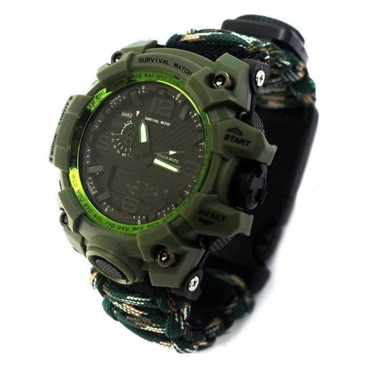 Ultimate Outdoor Survival Essentials Watch - Indigo-Temple