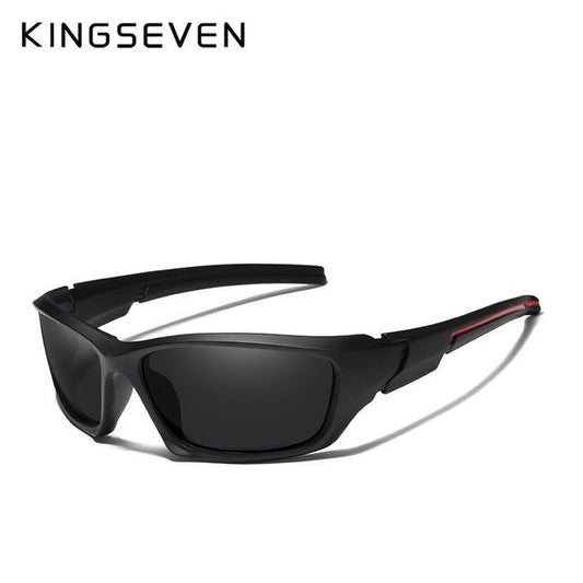 KINGSEVEN™ Sporty Flexible Men Polarized Sunglasses - Indigo-Temple
