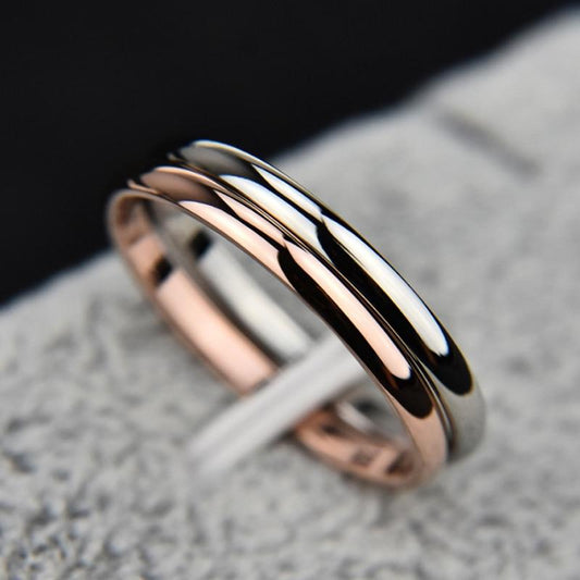 Elegant One-Piece Unisex Thin-Band Ring - Indigo-Temple