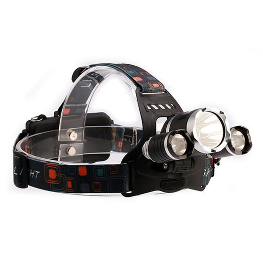 4-mode 8000Lm LED Headlamp Set - Indigo-Temple
