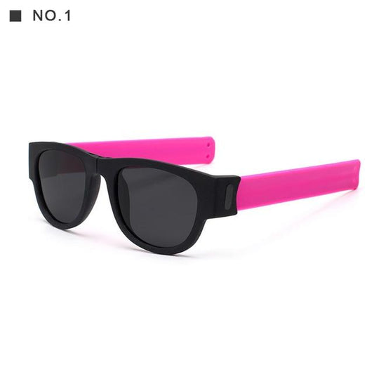 BendiShades™ Snap-Flex Polarized Unisex Sunglasses - Indigo-Temple