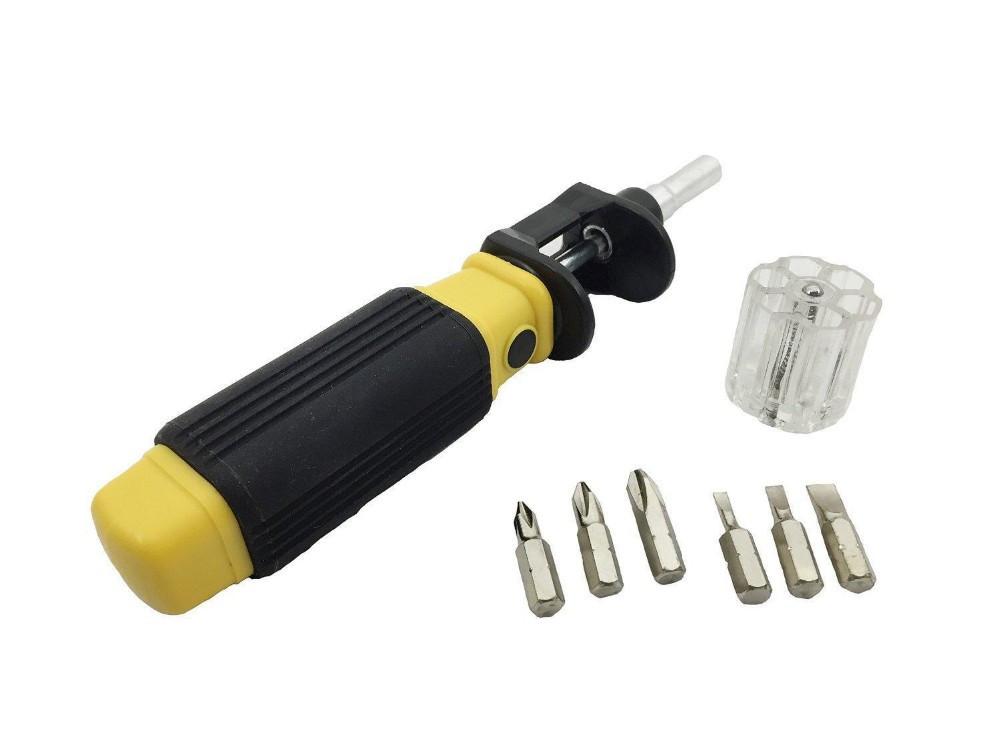 6 in 1 Twist-Bit Screwdriver - Indigo-Temple