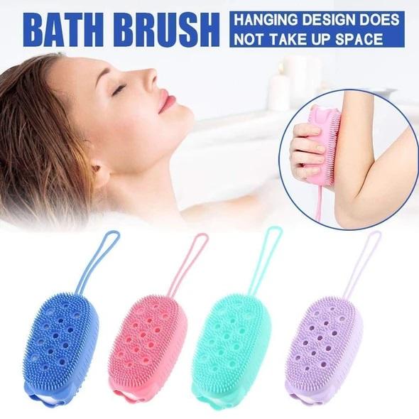 Quick Foaming Double-Sided Silicone Bath Brush ***2pcs***