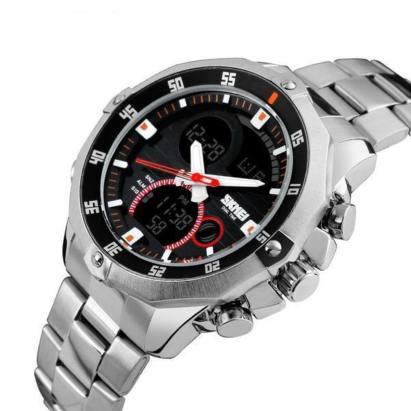 Full Steel Military Quartz Watch - Indigo-Temple