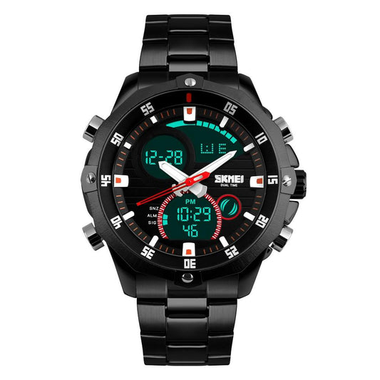 Full Steel Military Quartz Watch - Indigo-Temple