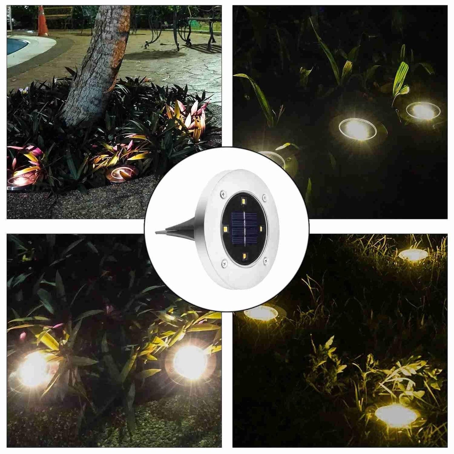SolarCharge™ Garden Ground Solar powered Light (2/4/8 pcs set) - Indigo-Temple