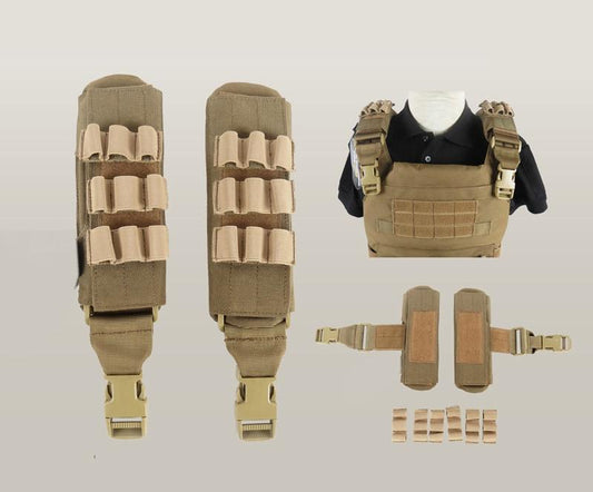 Tactical Molle Shoulder Strap Pad - Indigo-Temple