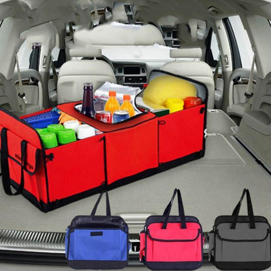 Car Trunk Organizer With a Cooler - Indigo-Temple
