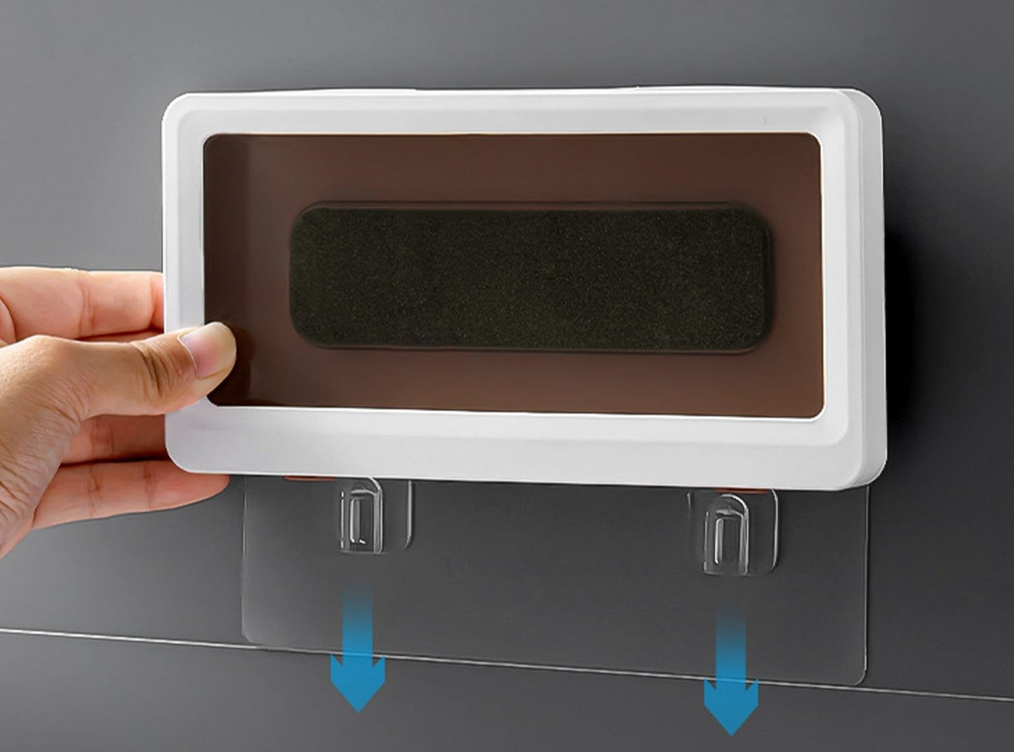 Punch-Free Wall Mounted Waterproof Self Adhesive Shower Phone Case