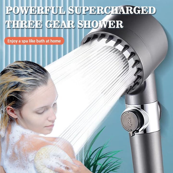 High Pressure 3 Modes One-Button Shower Head