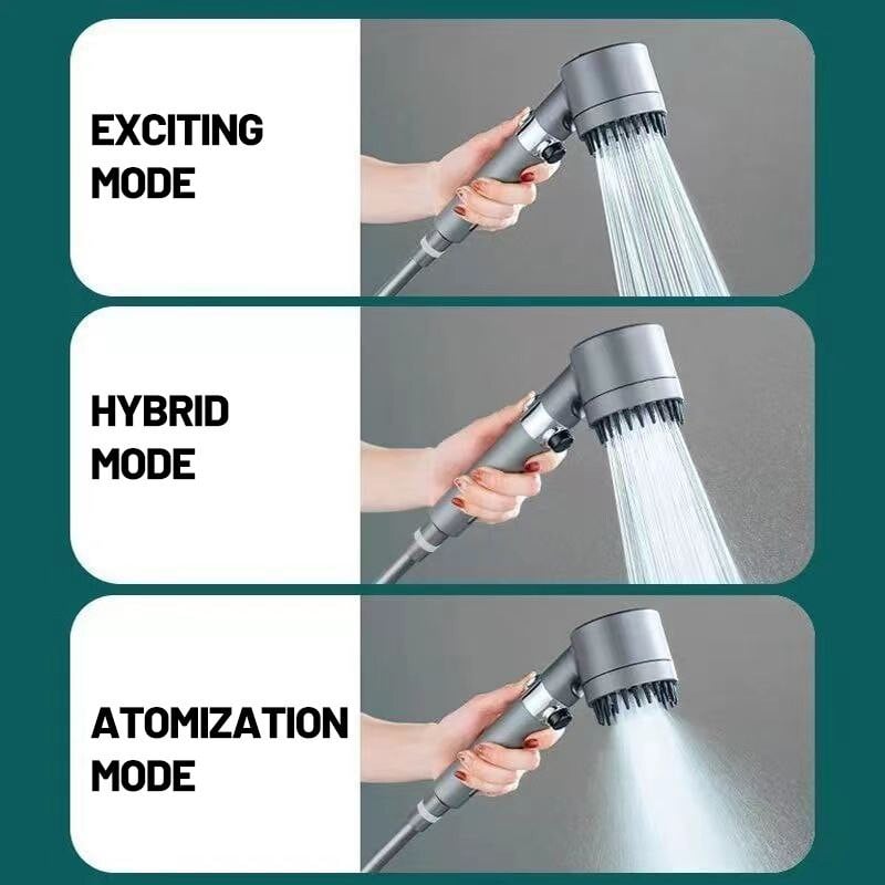 High Pressure 3 Modes One-Button Shower Head