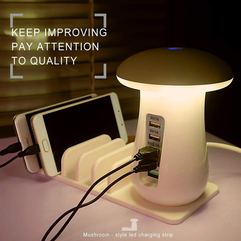 Smartshroom Multi Port USB Charger & Night Lamp