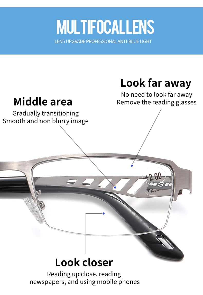 Ultra-Light Photochromic Crystal-Clear Vision Reading Glasses