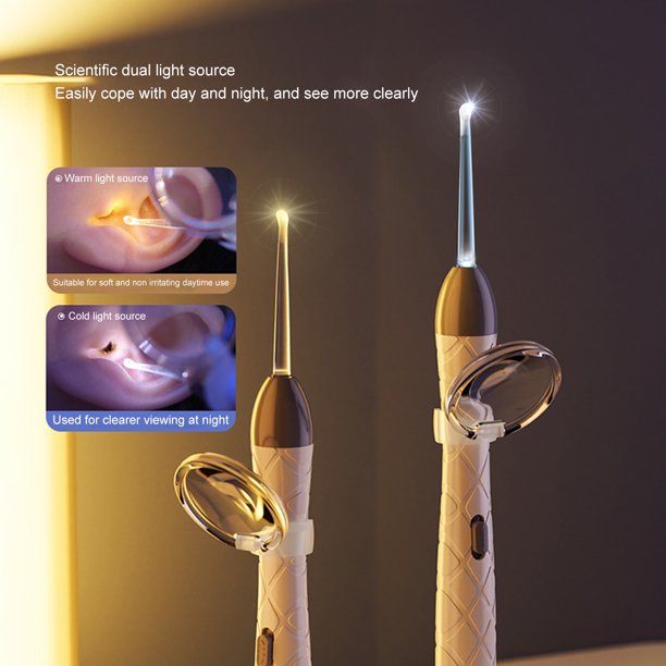 Extra-Safe Family Ear Cleaning Kit with LED Light, Magnifier, Tweezers & Multiple Spoon Heads