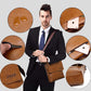 JEEP BULUO PU Leather Messenger Bag with Mach Wallet