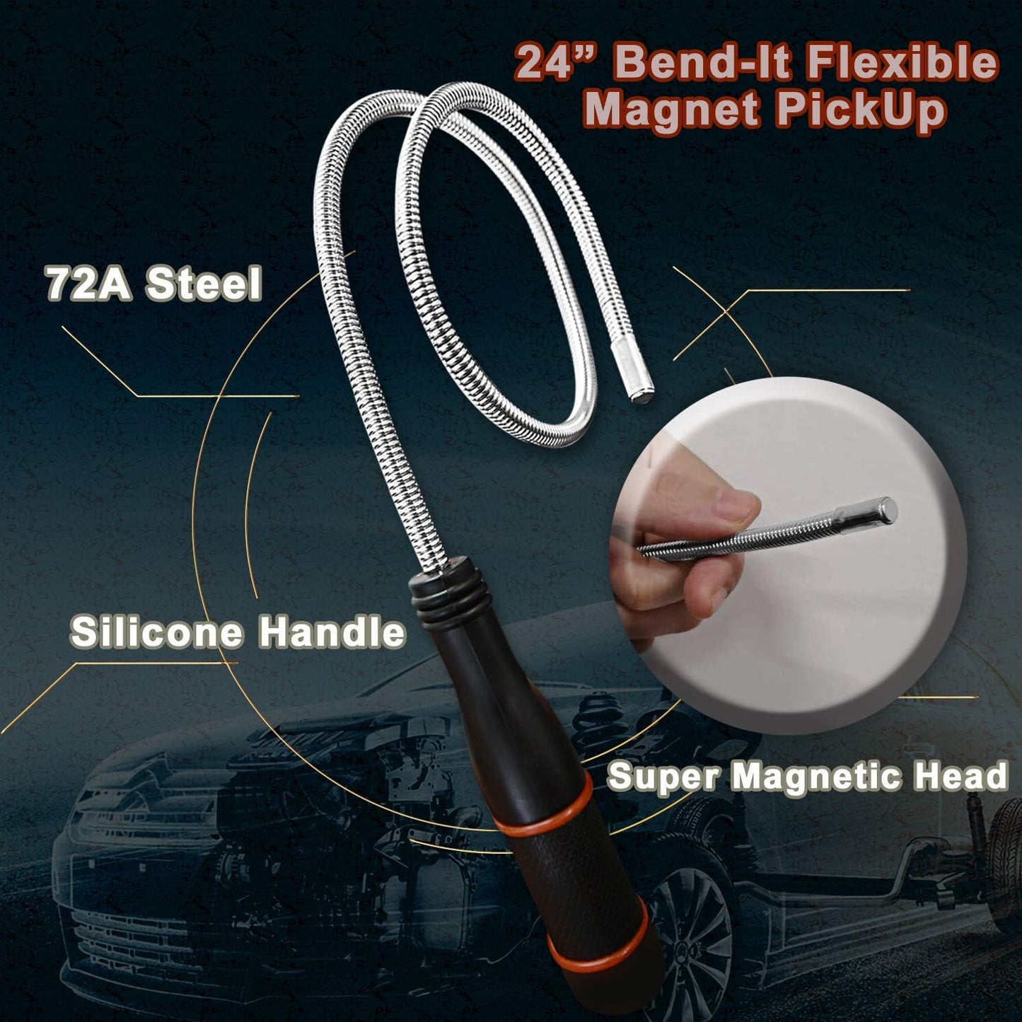 Multi-Purpose Flexible Magnetic Pickup Tool