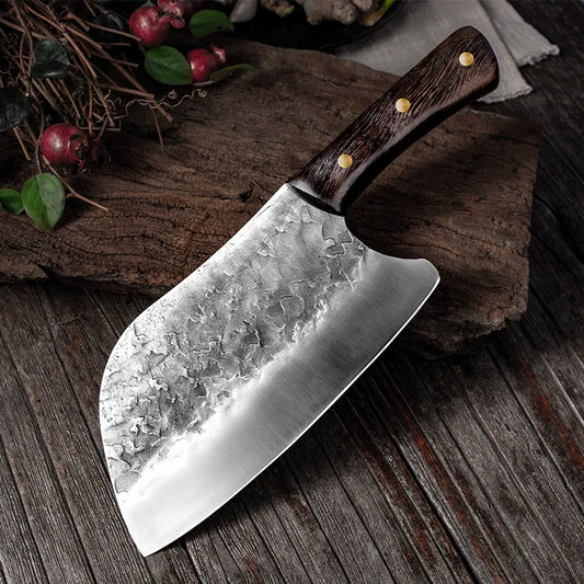 Handmade High-Carbon Steel Forged Traditional  Butcher Cleaver