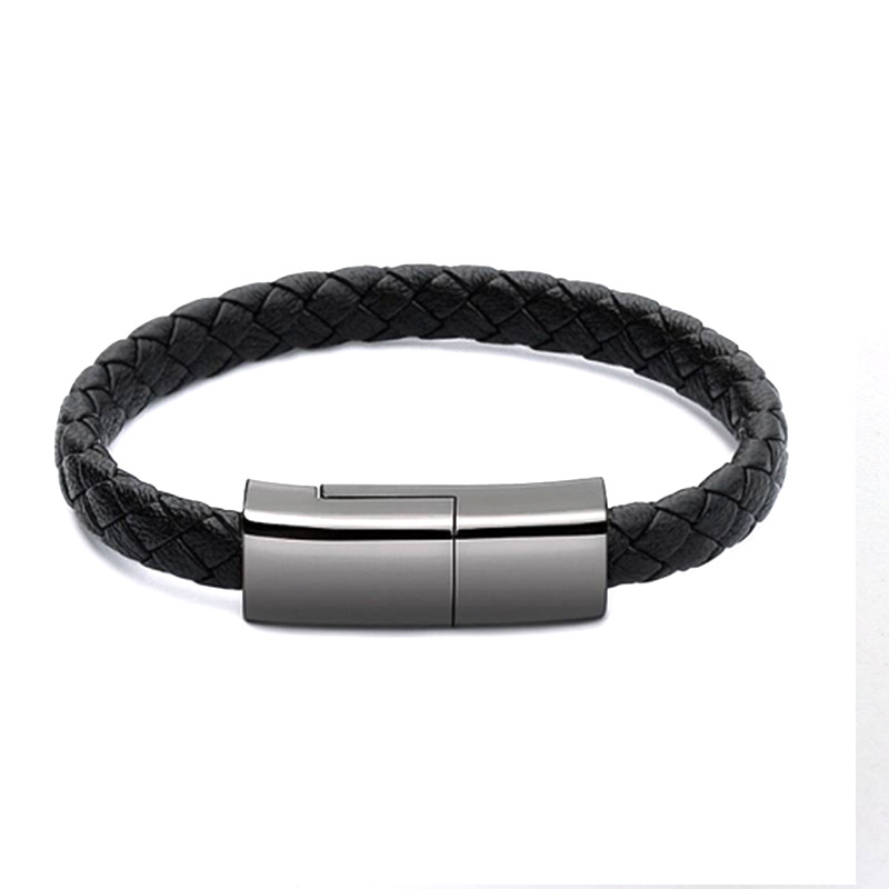 PowerWear 2-in-1 USB Charger Bracelet (iPhone / Type-C / Micro-USB)