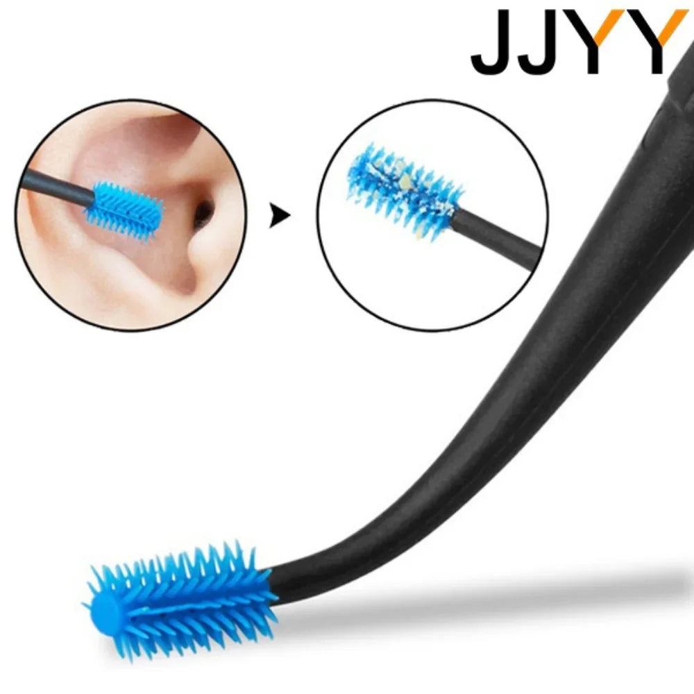 GentleClean Dual-Action Premium Soft Silicone Ear Wax Remover Set