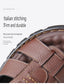 Casual Thick Sole Non-Slip Cowhide Comfort Sandals for Men
