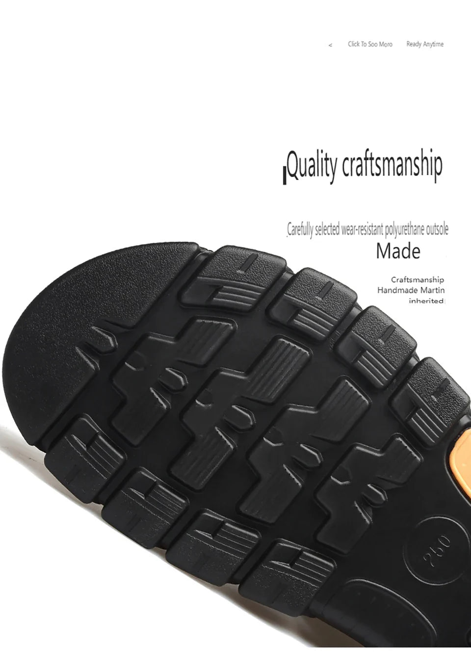 Casual Thick Sole Non-Slip Cowhide Comfort Sandals for Men