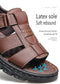 Casual Thick Sole Non-Slip Cowhide Comfort Sandals for Men