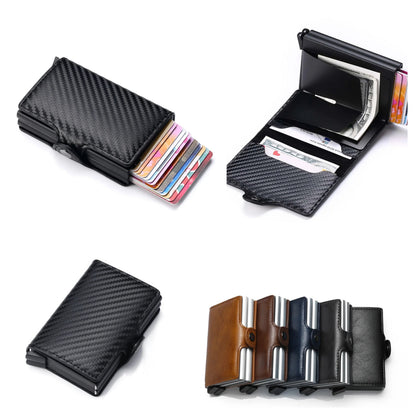 DoubleDeck 14 Cards Quick Pop-Up Access RFID Protection Mini Wallet