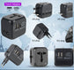All-in-One Universal Travel Adapter Wall Charger with USB & USB-C