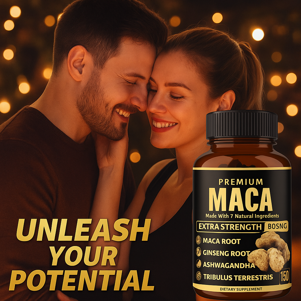 Extra Strength 7-in-1 Herbal Extracts Maca Root Blend for Male Vitality & Overall Wellness