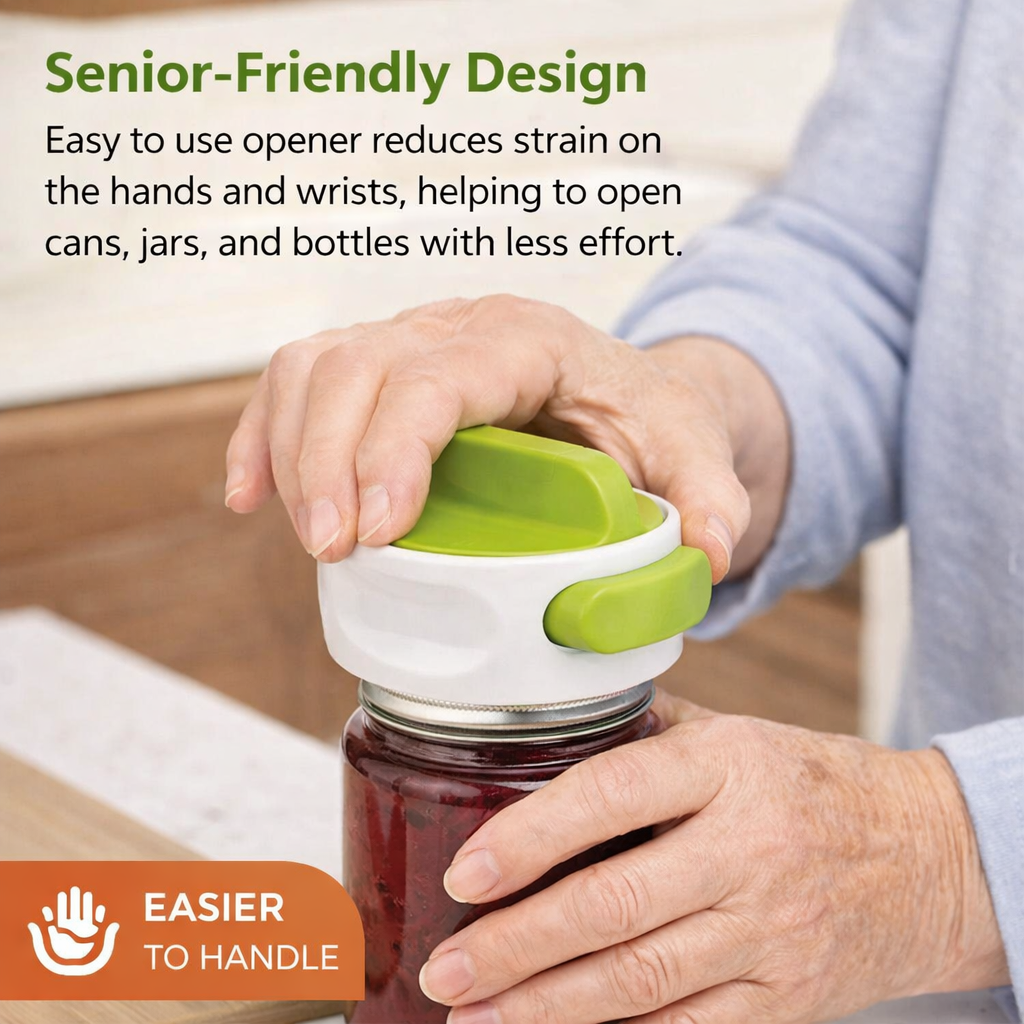 ComfortGrip Effort-Saving Manual Can Opener with Easy-Turn Design