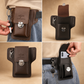 Vintage Multi-Layer Belt Phone Holster with Key Hook & Front Pocket